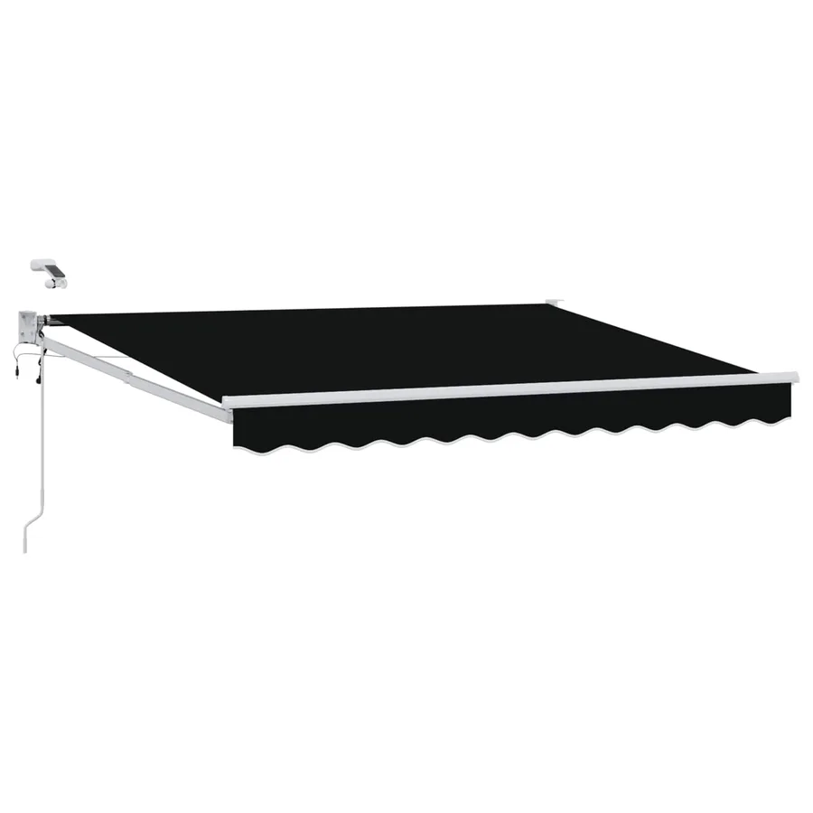 Auvent rétractable électrique Noir 3 x 2,5 m - 2