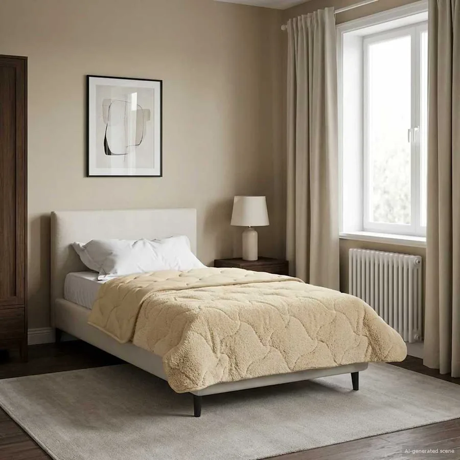 Duvet complet toute l'année Matelassé Crème 155 x 220 cm - 4