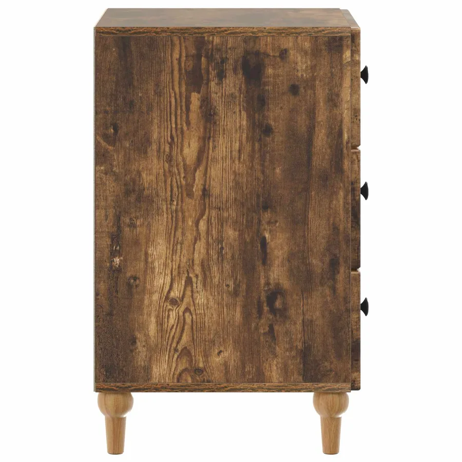 Cabinet de chevet avec tiroir Chêne fumé 43 x 41 x 66,5 cm - 6