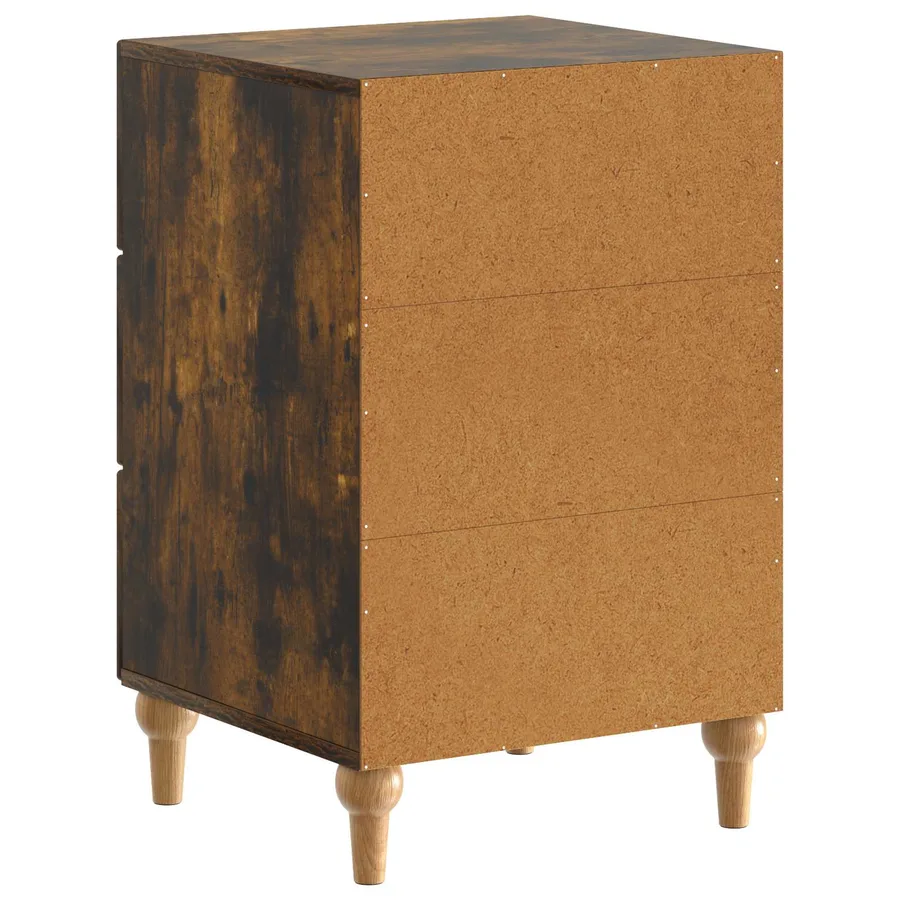 Cabinet de chevet avec tiroir Chêne fumé 43 x 41 x 66,5 cm - 7