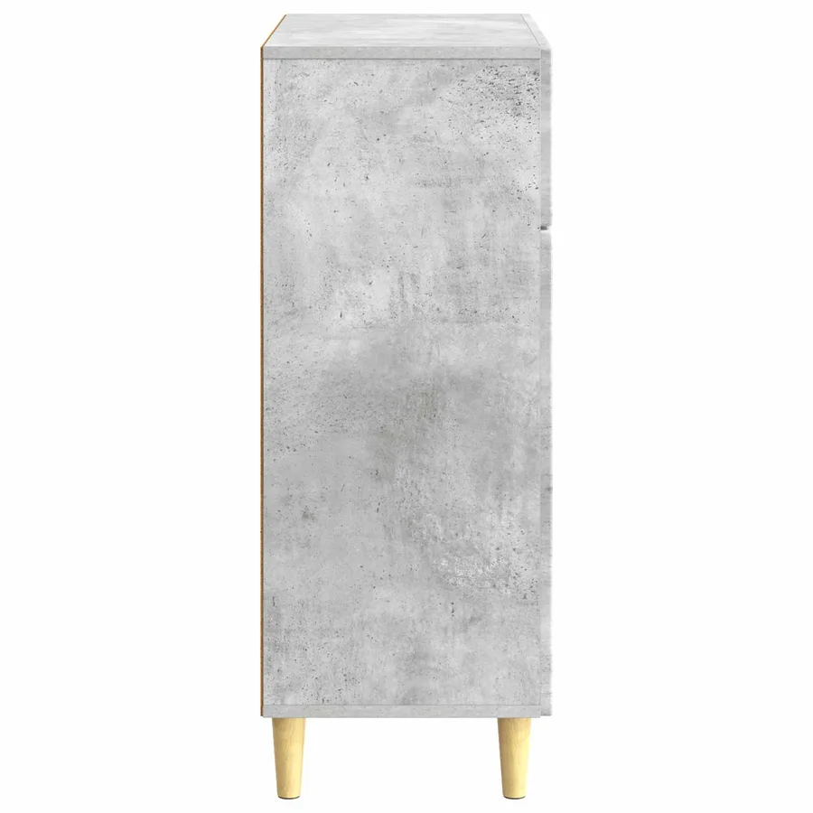 Buffet Gris béton 66 x 34,5 x 90 cm Bois d'ingénierie - 7