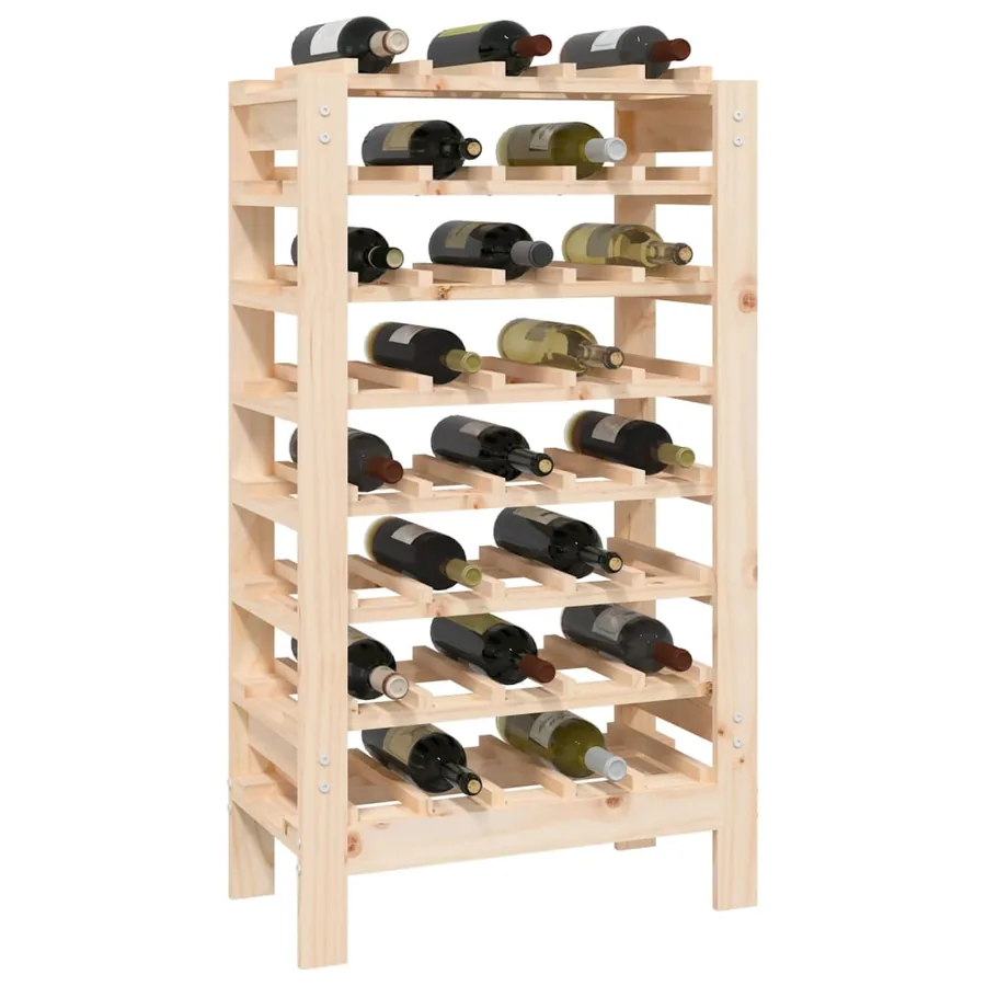 Casier à vin 61,5x30x107,5 cm Bois de pin massif - 4