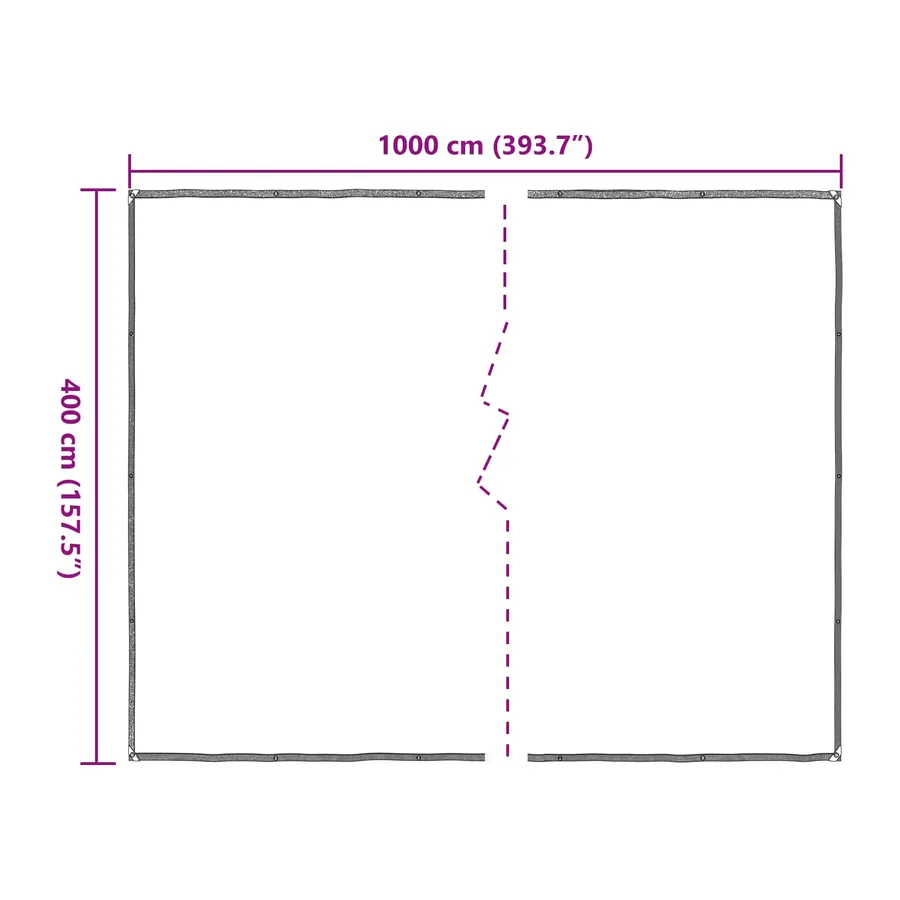 Couverture pour plantes Transparent 4 x 10 m PE - 8