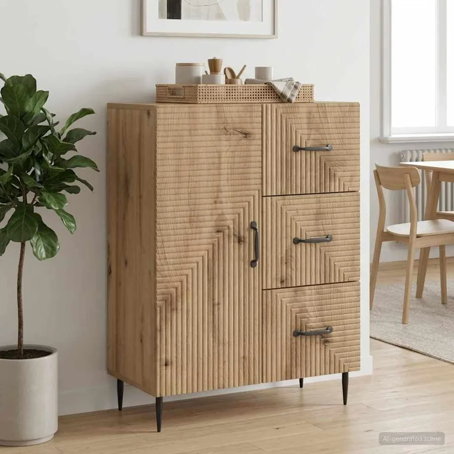 Buffet Chêne artisanal 66 x 34,5 x 89,5 cm Bois d'ingénierie