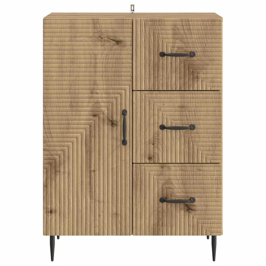 Buffet Chêne artisanal 66 x 34,5 x 89,5 cm Bois d'ingénierie - 6