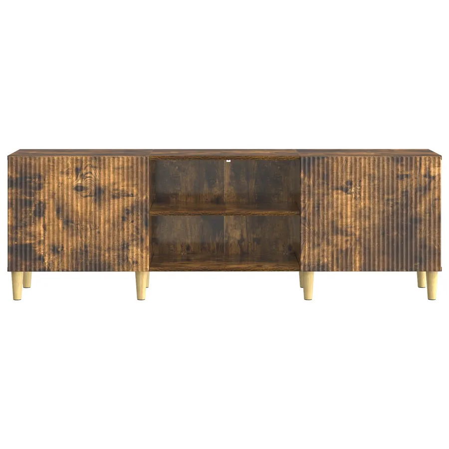 Meuble TV Chêne fumé 150 x 31 x 50 cm Bois d'ingénierie - 6