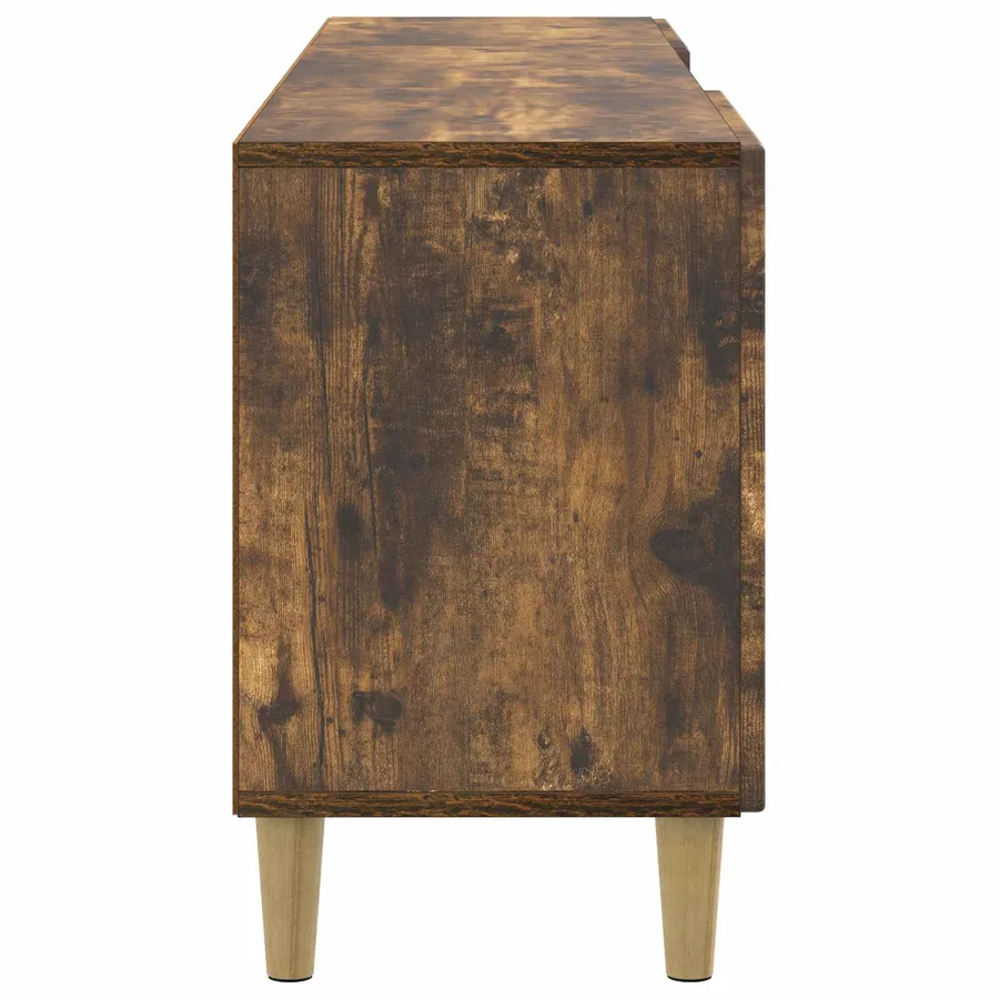 Meuble TV Chêne fumé 150 x 31 x 50 cm Bois d'ingénierie - 7