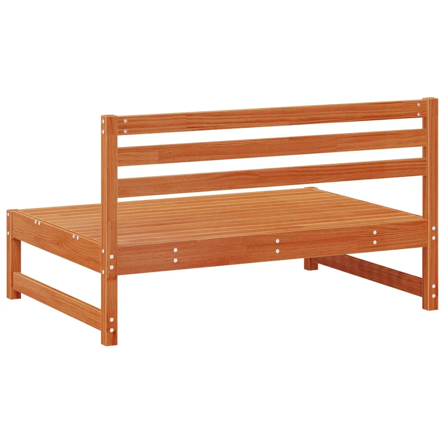 Sofa de jardin milieu Pin massif Brun Ciré 240 x 84 x 70 cm - 6