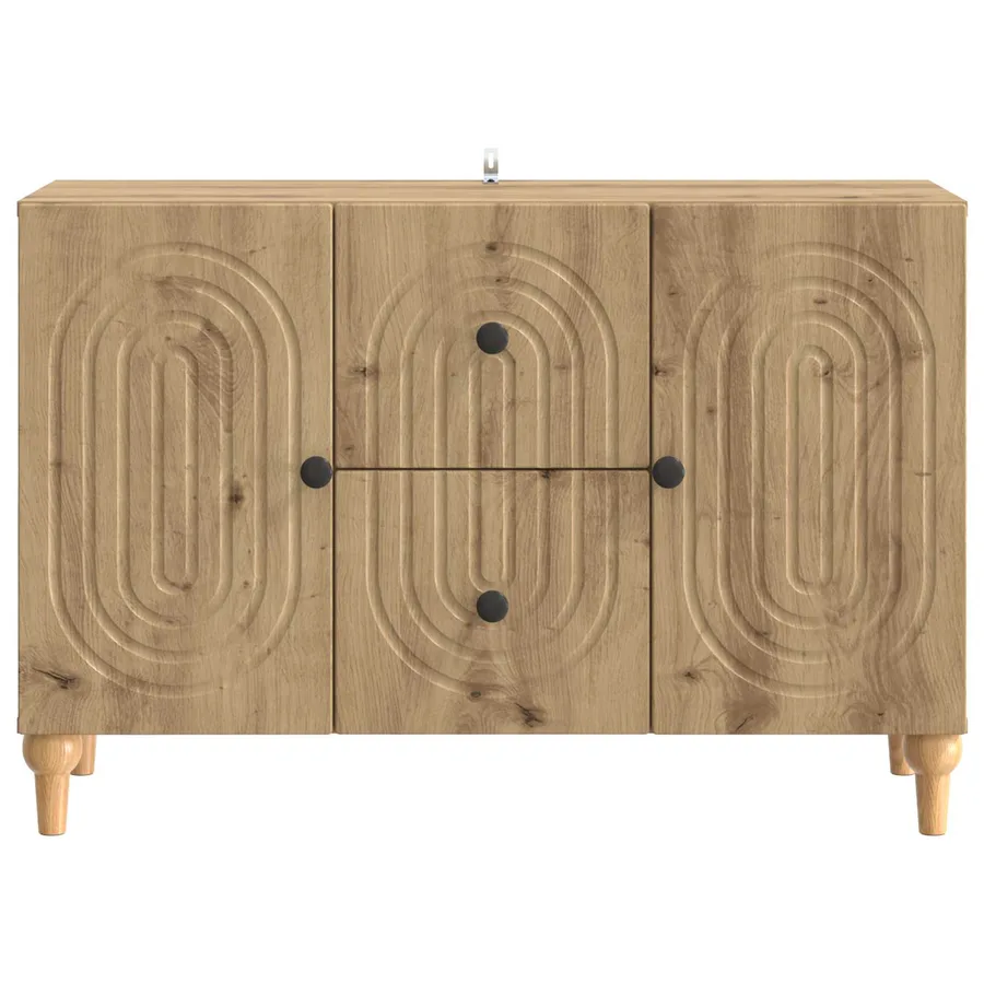 Meuble TV Chêne artisanal 89 x 34,5 x 60 cm Bois d'ingénierie - 6