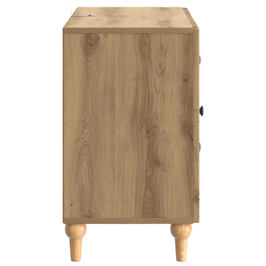 Meuble TV Chêne artisanal 89 x 34,5 x 60 cm Bois d'ingénierie - 7