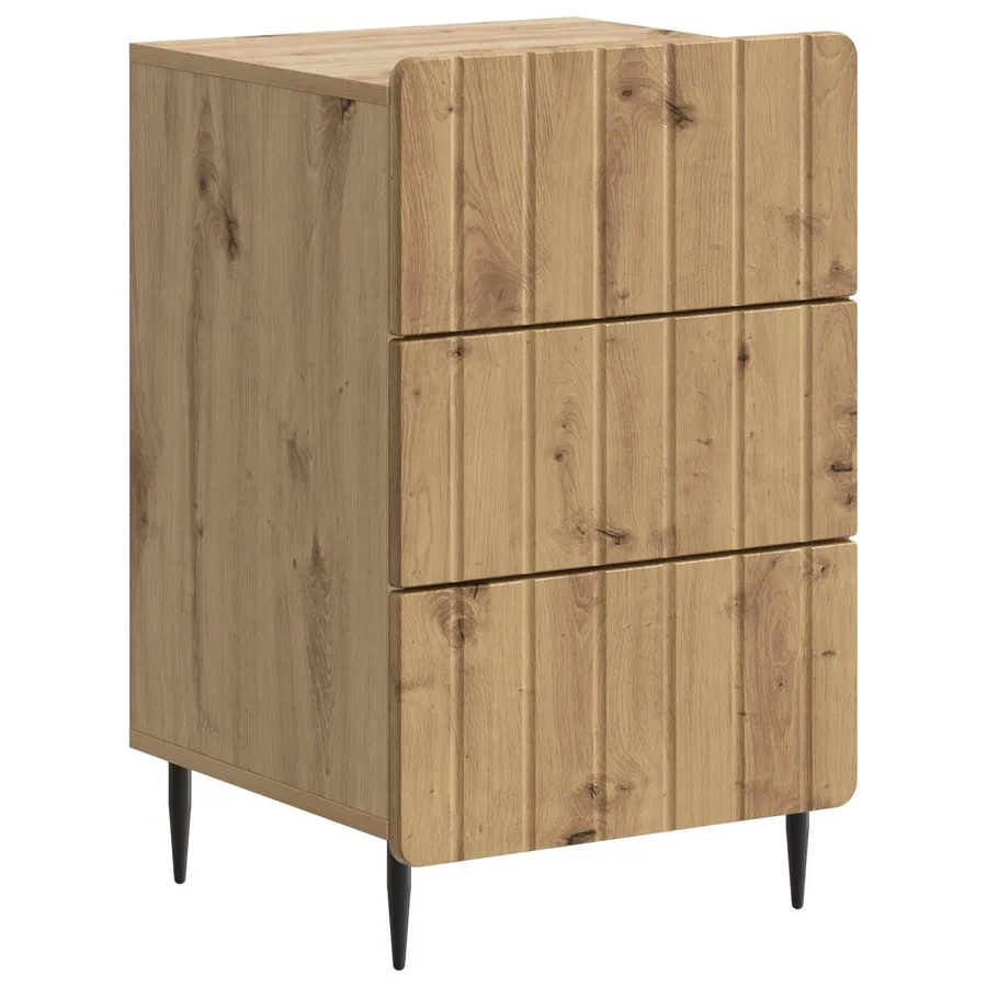 Cabinet de chevet Chêne artisanal 43 x 41 x 68 cm - 2