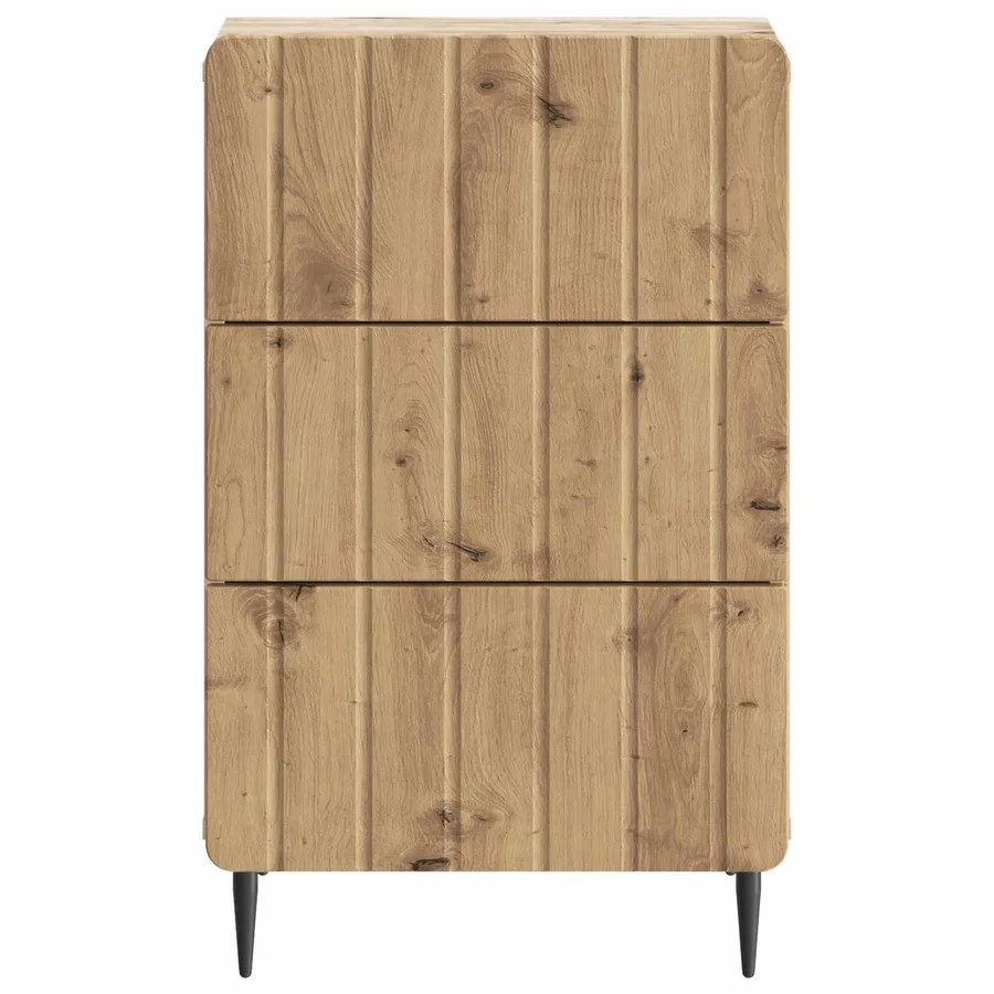Cabinet de chevet Chêne artisanal 43 x 41 x 68 cm - 5