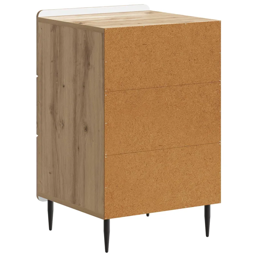 Cabinet de chevet Chêne artisanal 43 x 41 x 68 cm - 7