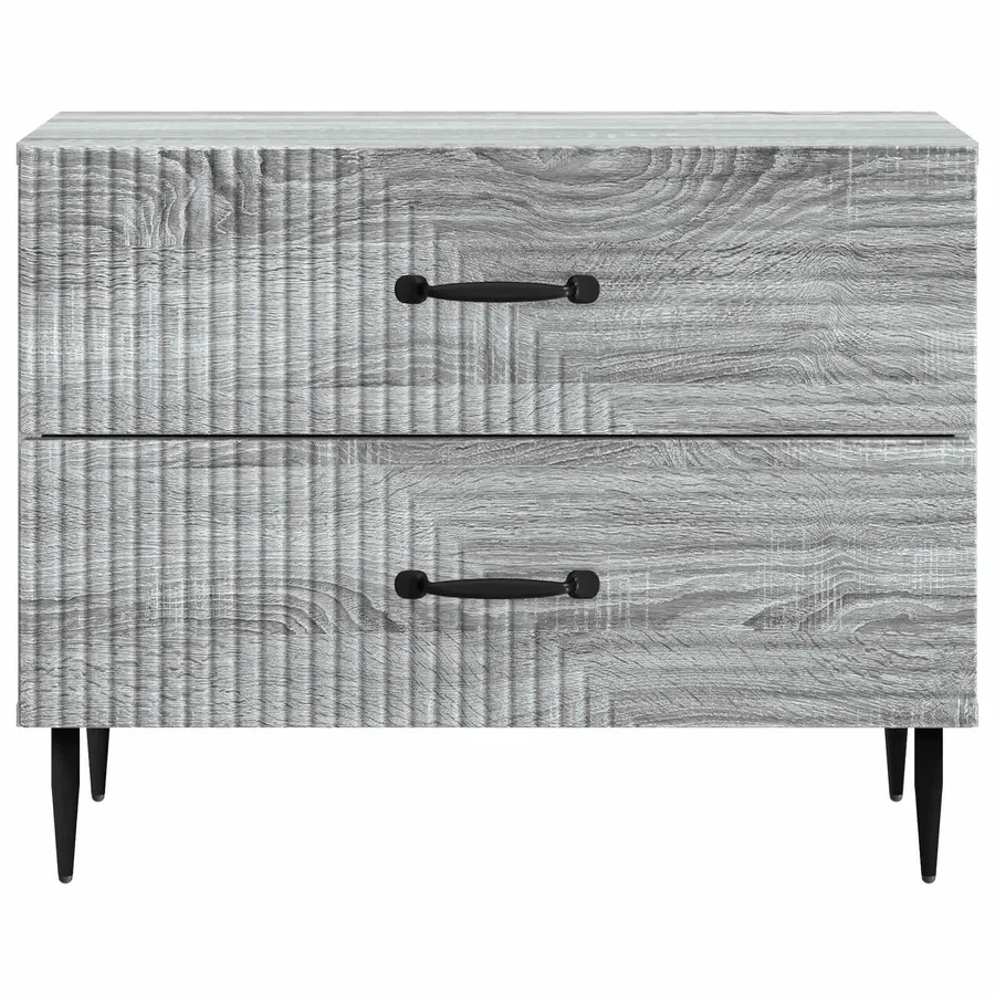 Cabinet de chevet avec tiroir Sonoma gris 62 x 34,5 x 47,5 cm - 5