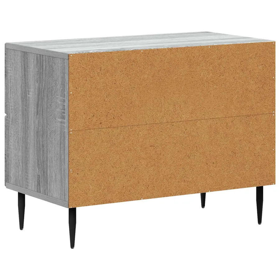 Cabinet de chevet avec tiroir Sonoma gris 62 x 34,5 x 47,5 cm - 7