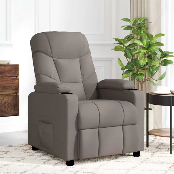 Fauteuil de massage Taupe Tissu