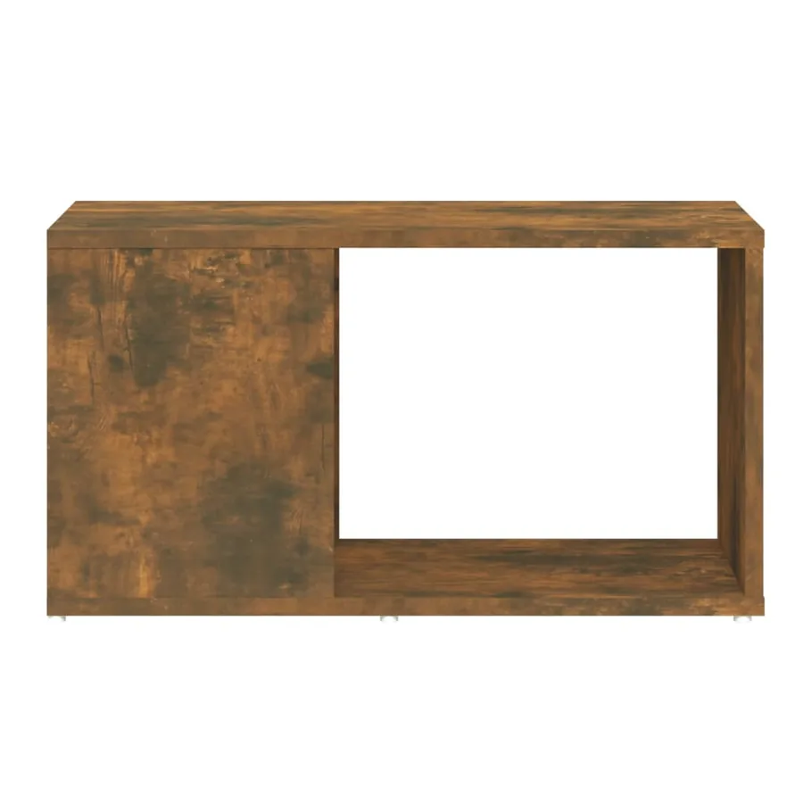 Meuble TV Chêne fumé 60x24x32 cm Bois d'ingénierie - 5