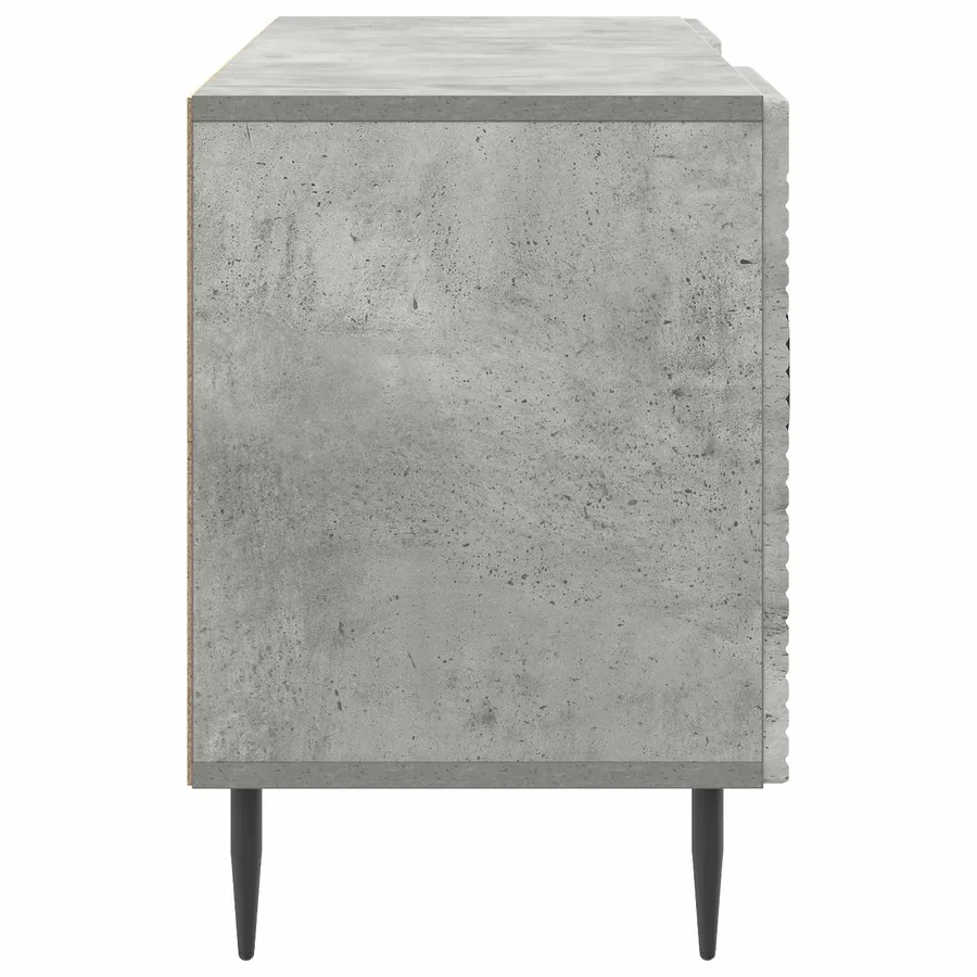 Meuble TV Gris béton 102 x 34,5 x 50 cm Bois d'ingénierie - 7