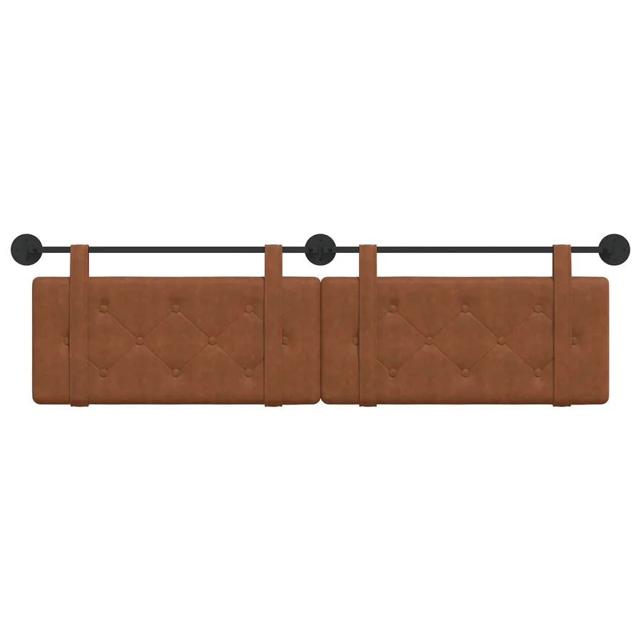 Tête de lit suspendue Marron PU antique - 5