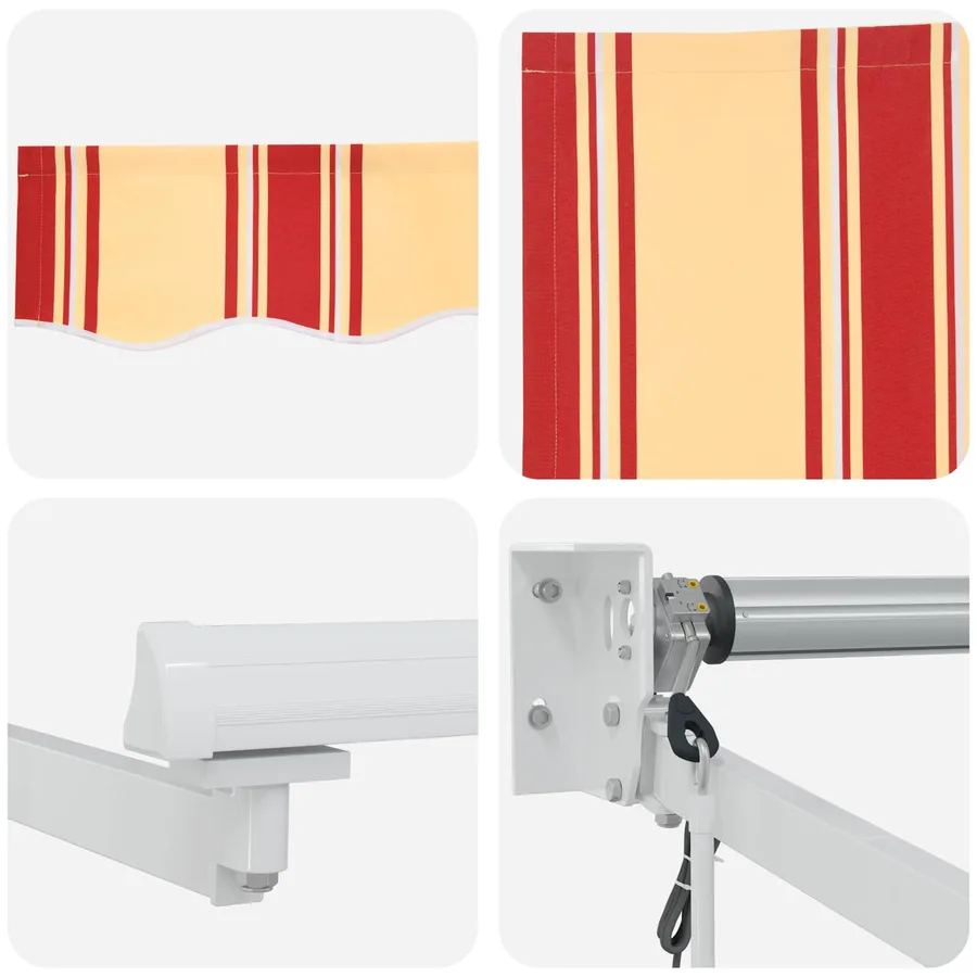 Auvent rétractable électrique Multicolore 5 x 3 m - 7