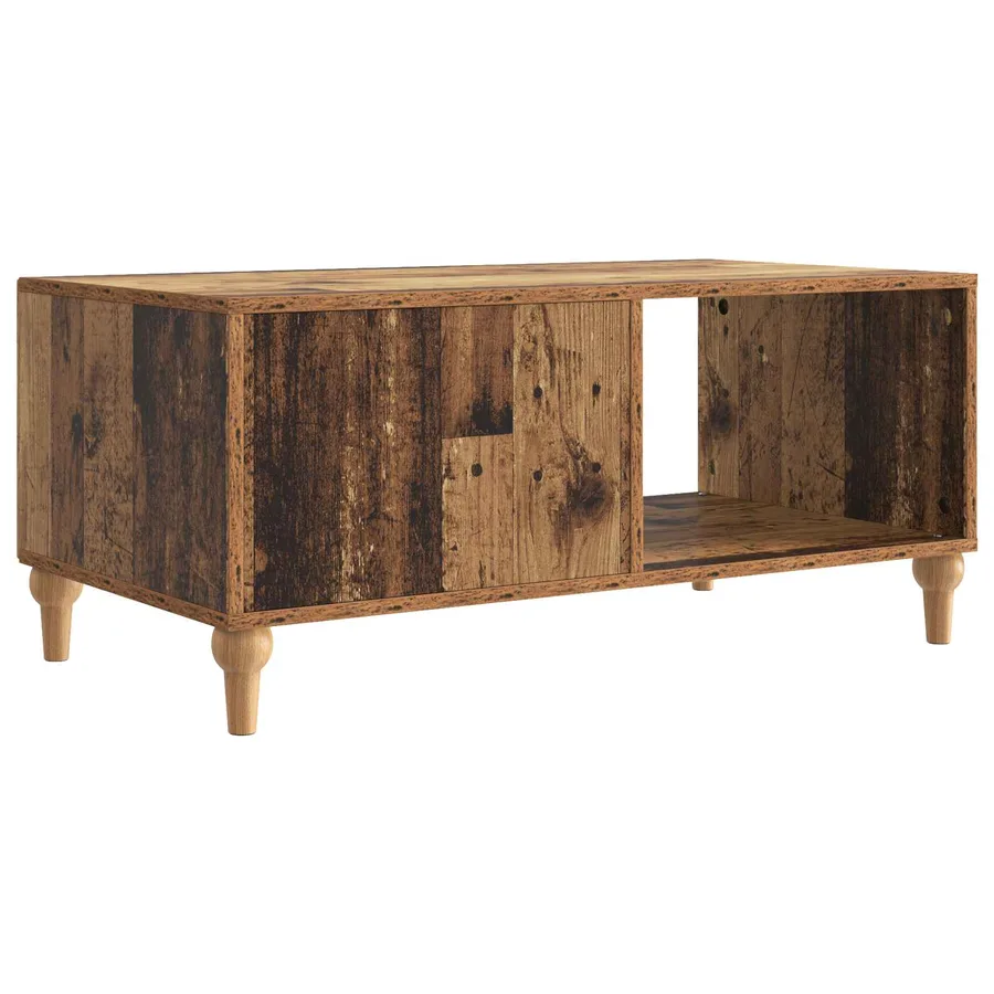 Table basse Bois ancien 90 x 50 x 40 cm Bois d'ingénierie - 7