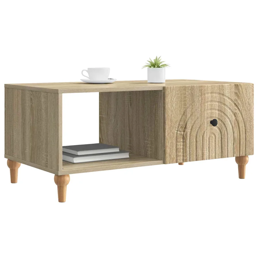 Table basse Chêne Sonoma 90 x 50 x 40 cm Bois d'ingénierie - 3