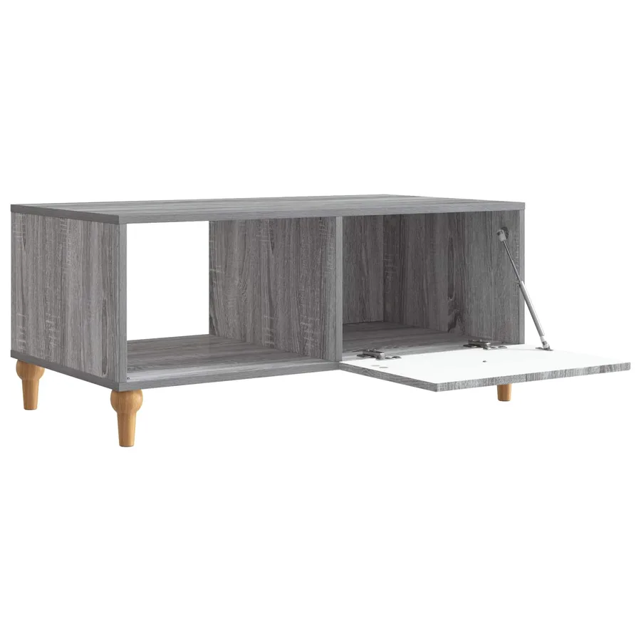 Table basse Sonoma gris 90 x 50 x 40 cm Bois d'ingénierie - 4