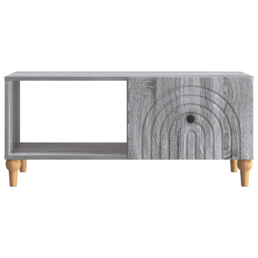 Table basse Sonoma gris 90 x 50 x 40 cm Bois d'ingénierie - 5