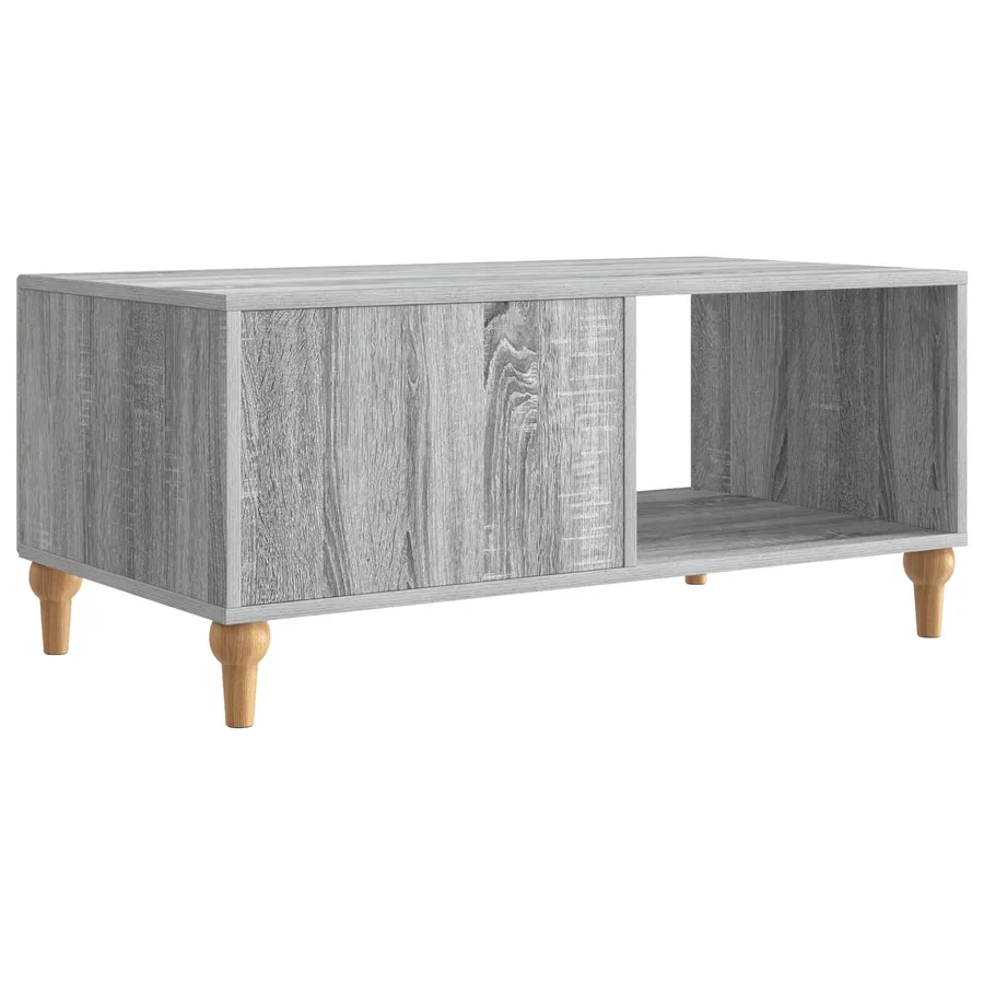 Table basse Sonoma gris 90 x 50 x 40 cm Bois d'ingénierie - 7