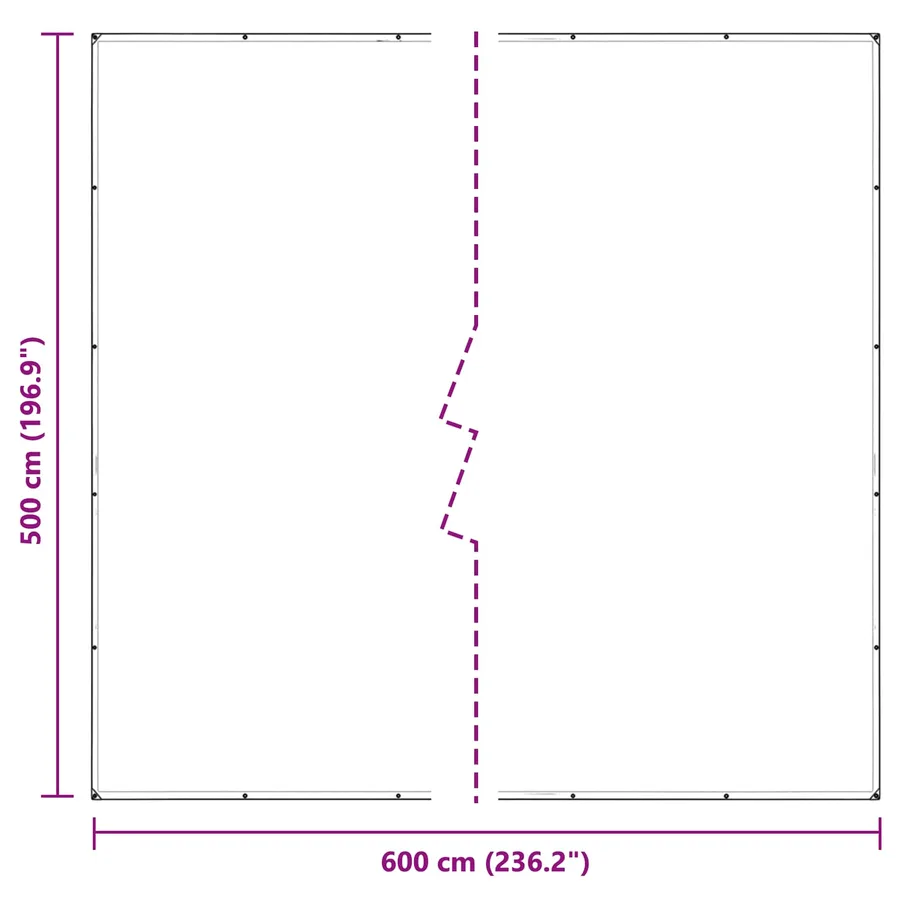 Couverture pour plantes Transparent 5 x 6 m PVC - 10