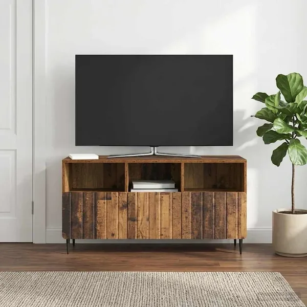 Meuble TV Bois ancien 102 x 34,5 x 50 cm Bois d'ingénierie