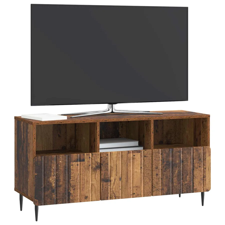 Meuble TV Bois ancien 102 x 34,5 x 50 cm Bois d'ingénierie - 3