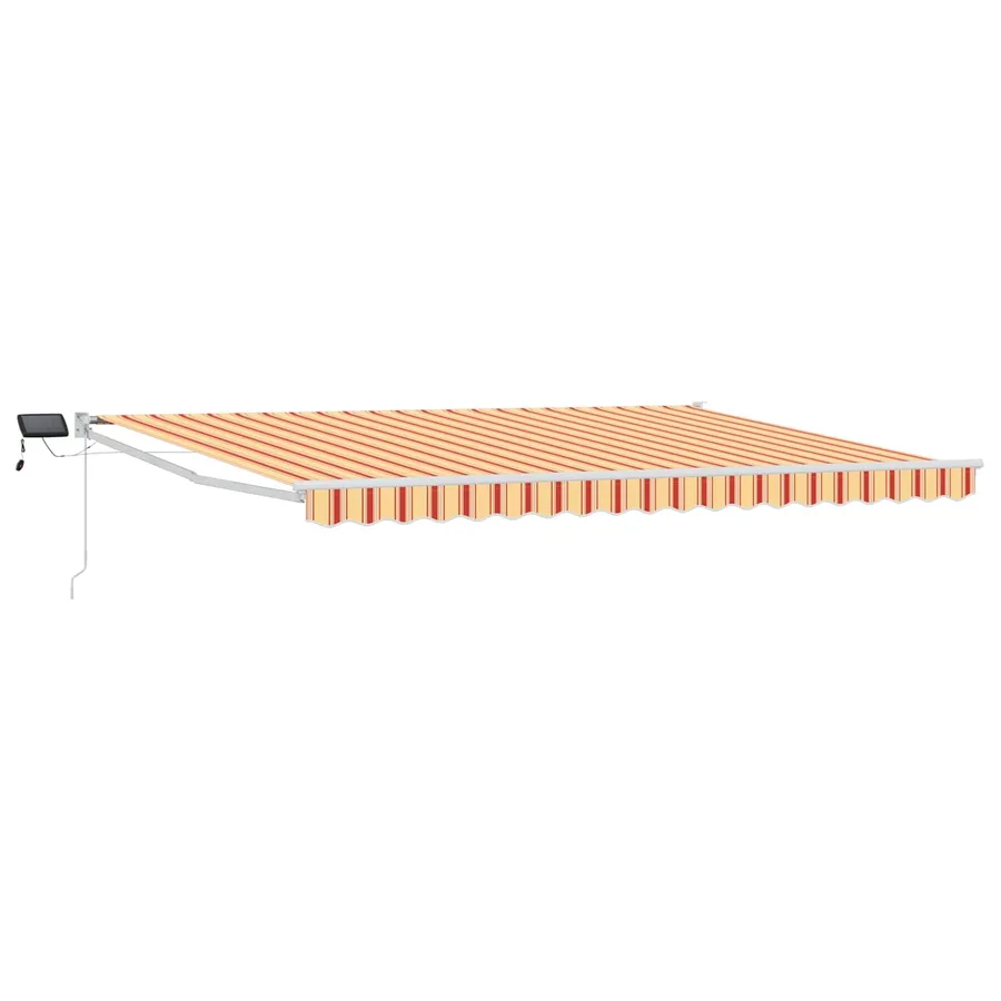 Store rétractable manuel avec LEDs Multicolore 5 x 3 m - 2