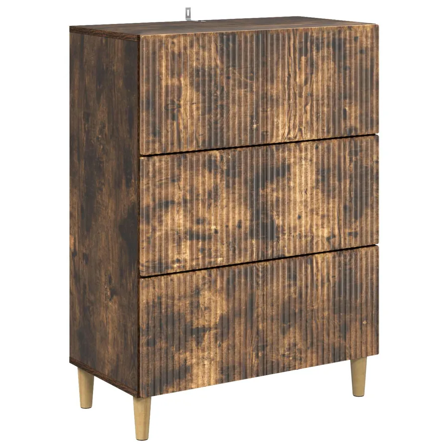 Armoire à tiroirs Chêne fumé 66 x 34,5 x 90 cm - 2