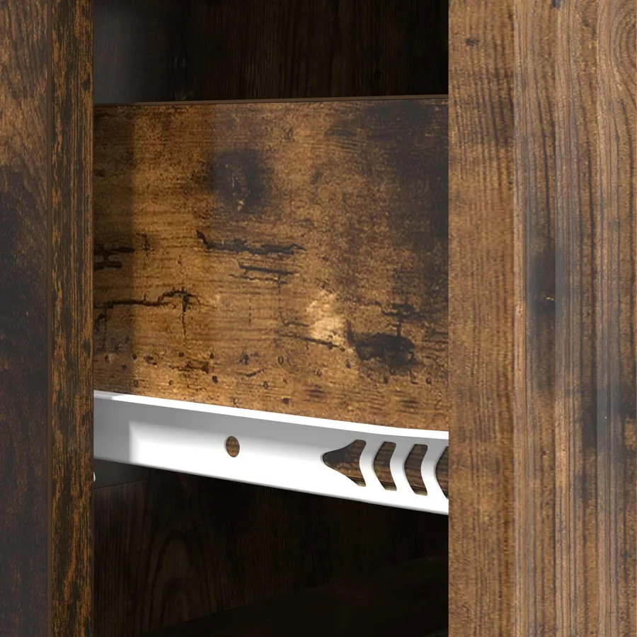 Armoire à tiroirs Chêne fumé 66 x 34,5 x 90 cm - 8