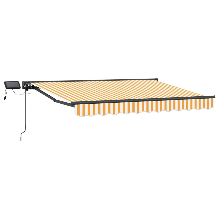Cadre de store manuel avec LEDs 3,5 x 2,5 m - 2