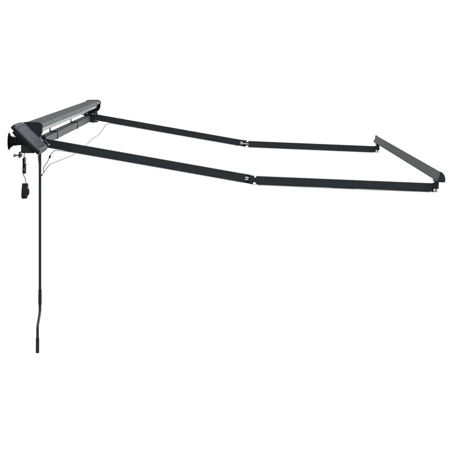 Cadre de store manuel avec LEDs Anthracite 3 x 2,5 m Aluminium - 6