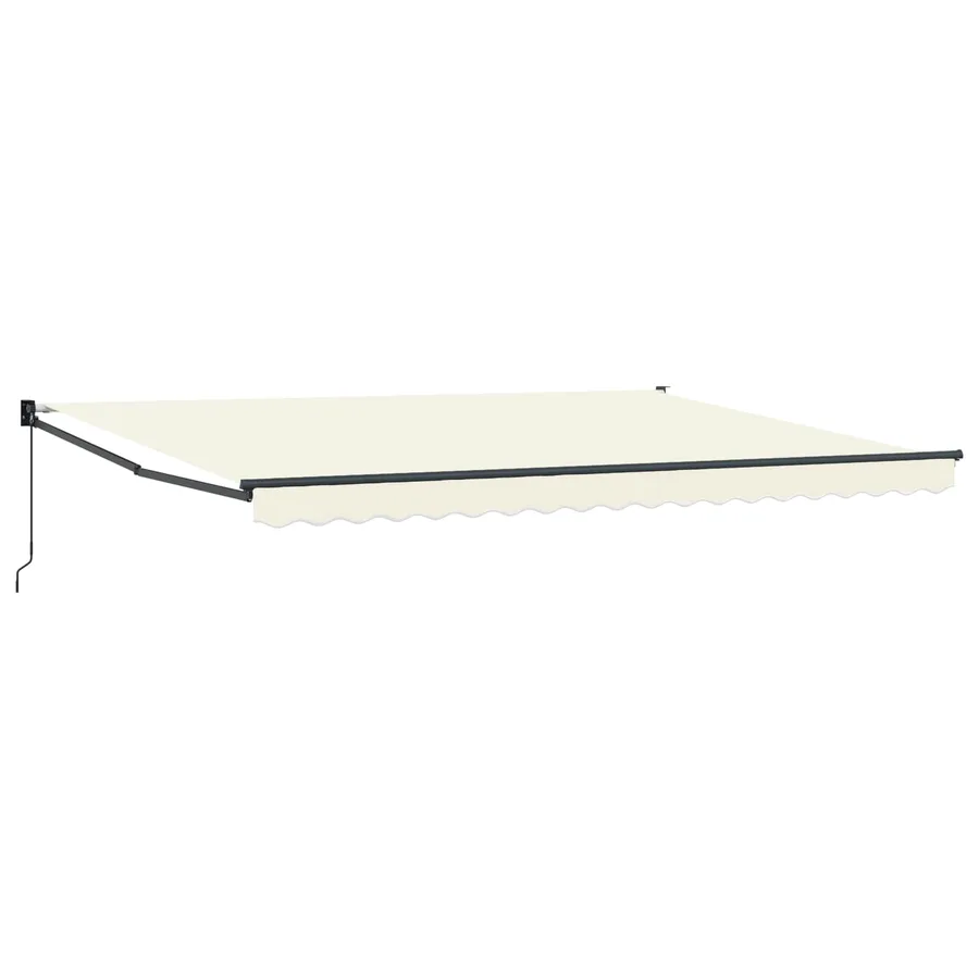 Auvent rétractable Crème 4 x 2 m 100% Polyester et Aluminium - 2