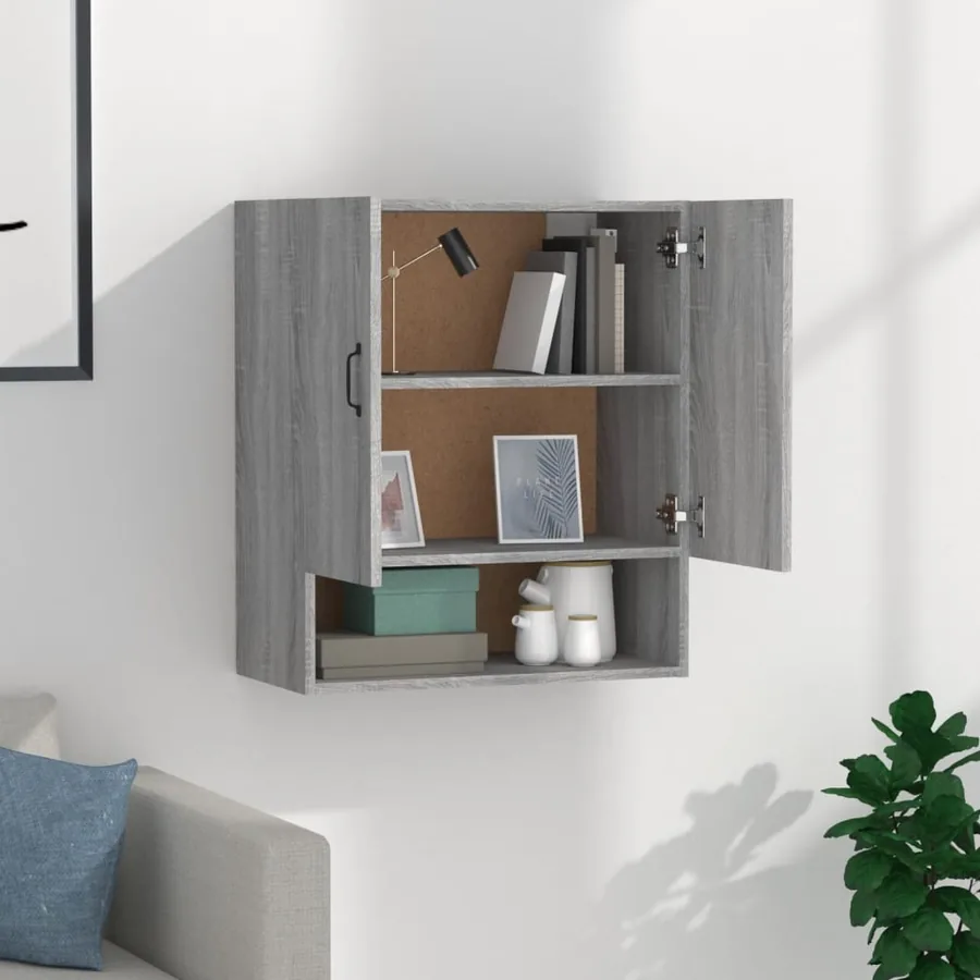 Armoire murale Sonoma gris 60x31x70 cm Bois d'ingénierie - 3