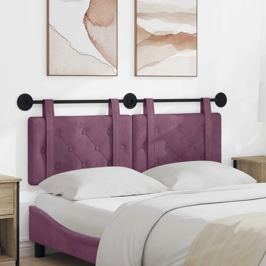Tête de lit suspendue Pourpre Velours