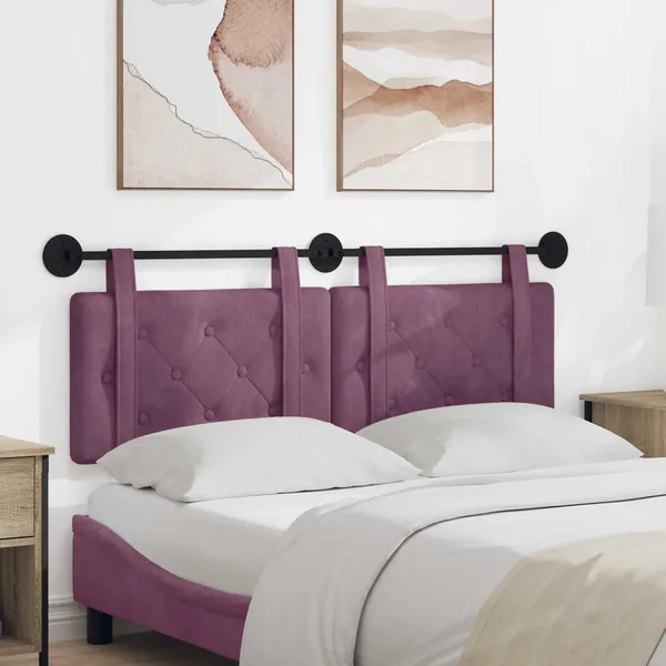 Tête de lit suspendue Pourpre Velours