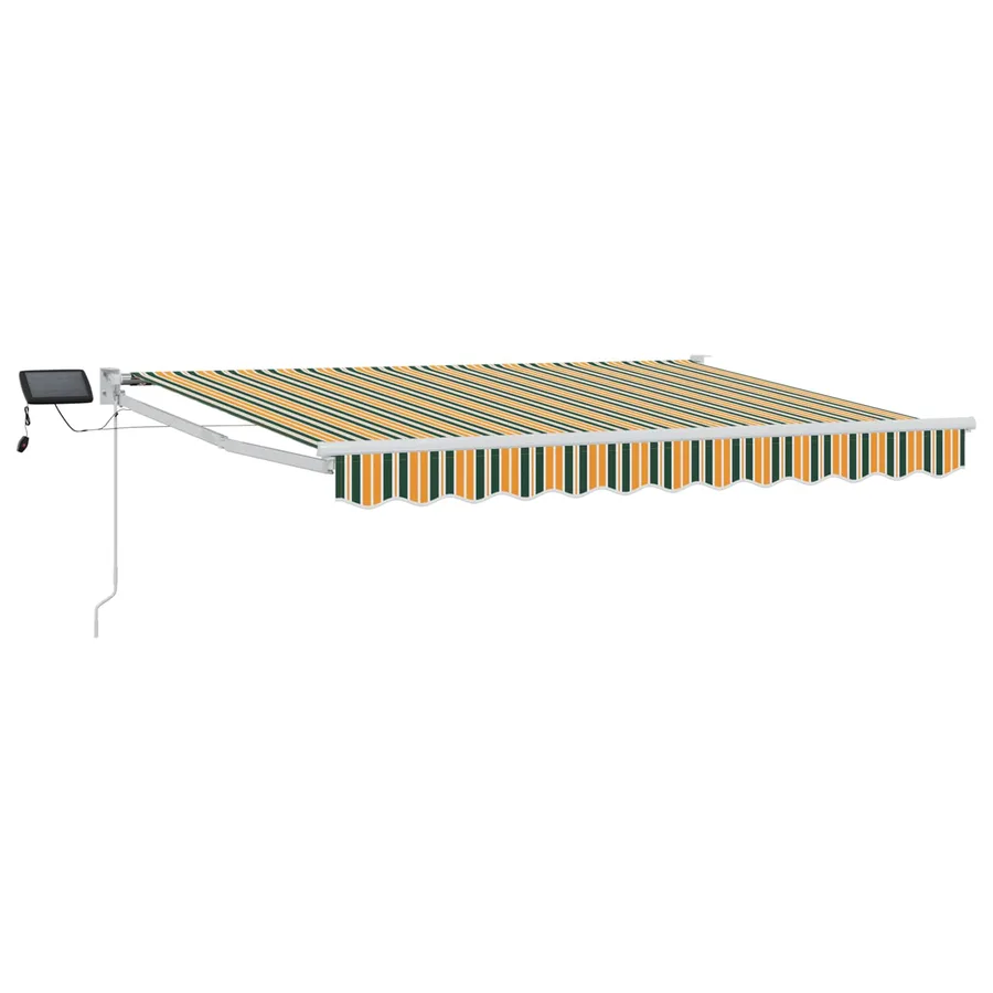 Store rétractable manuel avec LEDs 3,5 x 2,5 m - 2