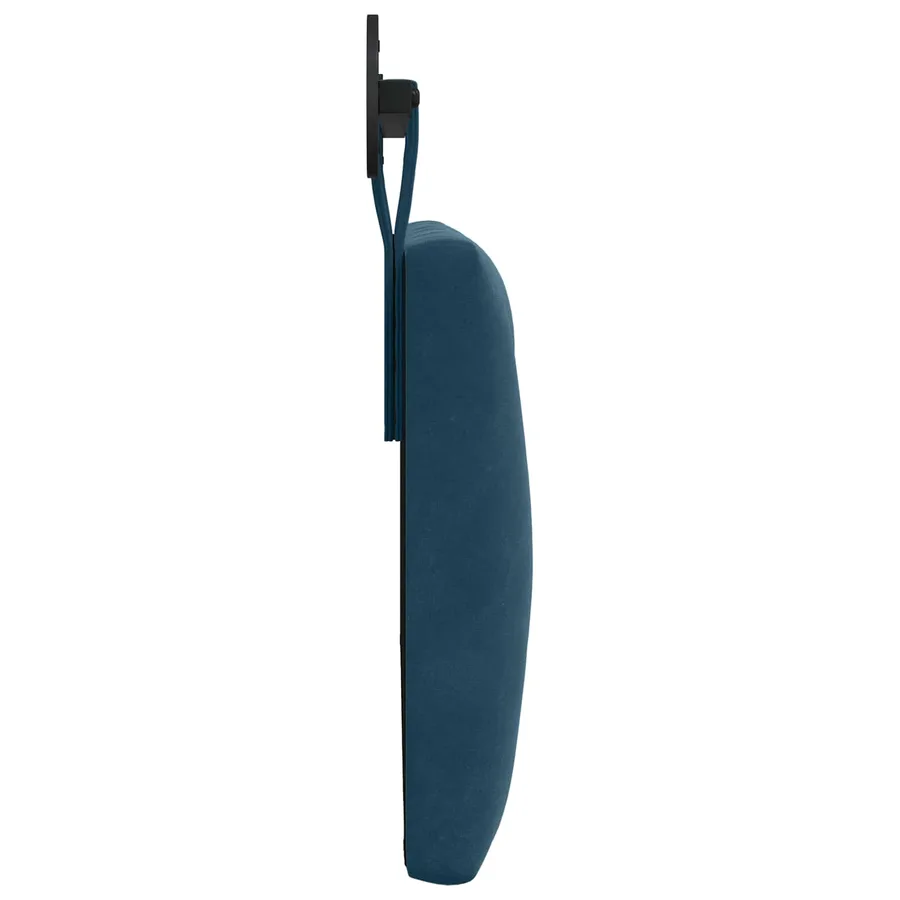 Tête de lit suspendue Avec lumière LED Bleu Velours - 6