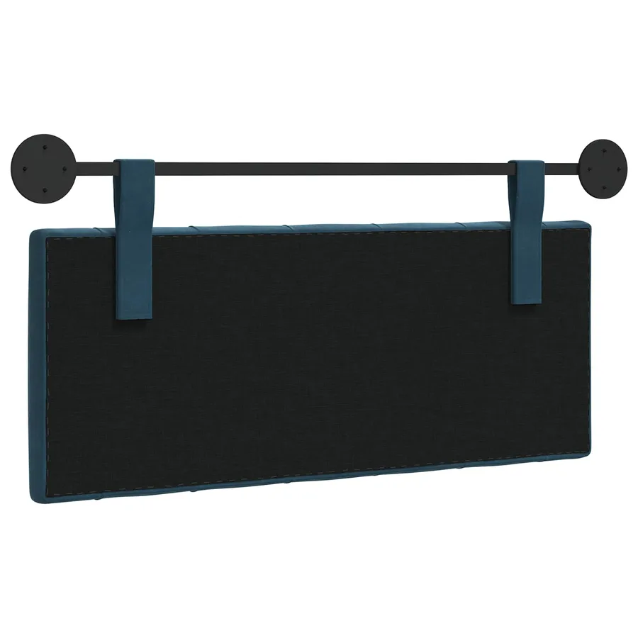 Tête de lit suspendue Avec lumière LED Bleu Velours - 7