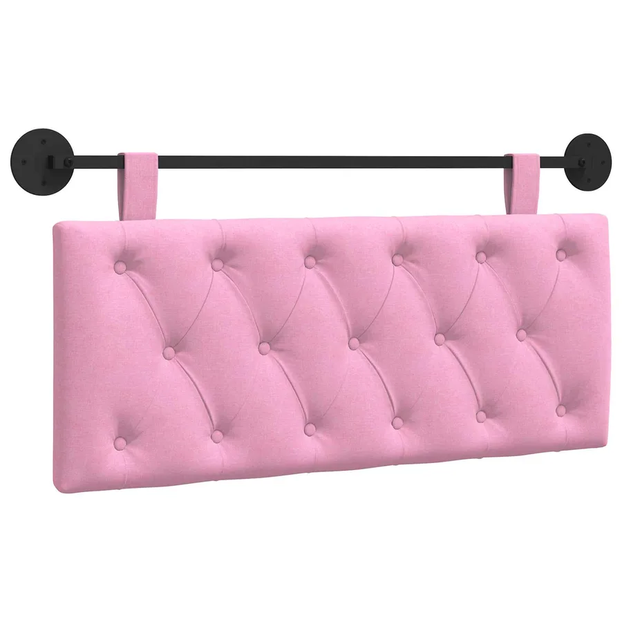 Tête de lit suspendue Rose Tissu - 2