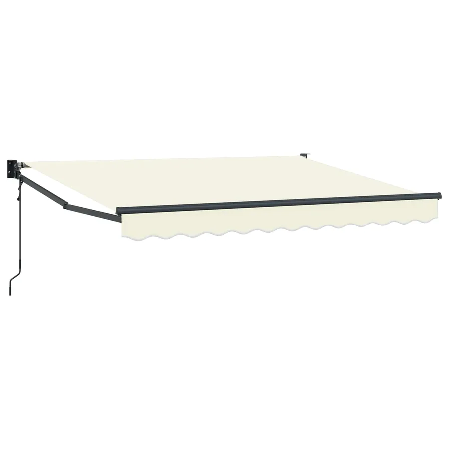 Auvent rétractable Crème 3,5 x 2 m Polyester et métal - 2