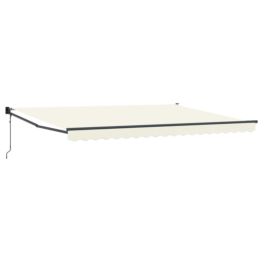 Auvent rétractable Crème 4 x 2 m Polyester et métal - 2