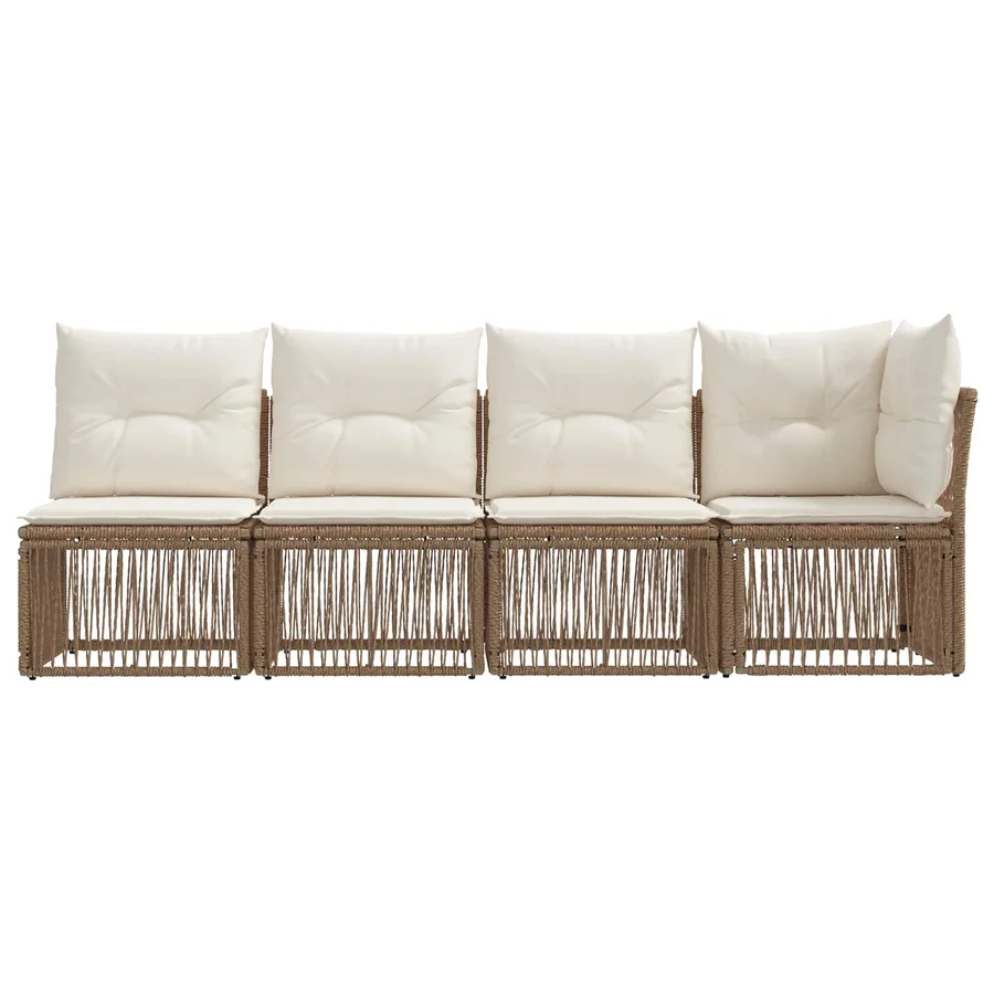 Canapé 4 places avec accoudoir gauche 4 pcs 4-Nombre de places - 4