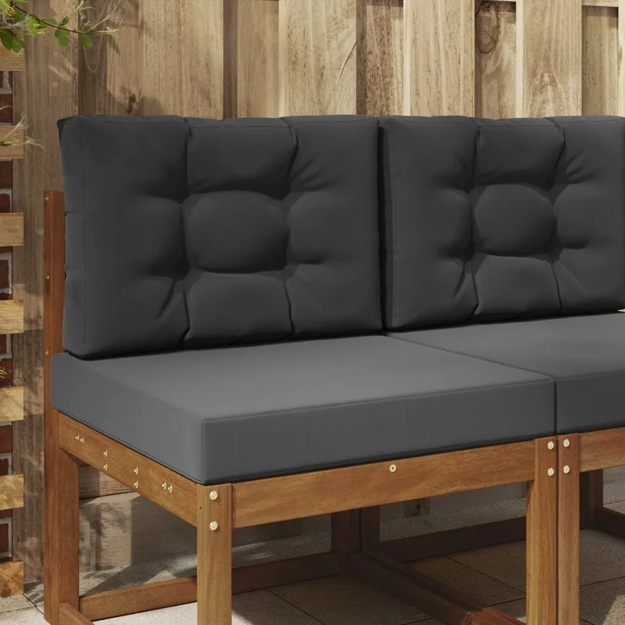 Coussin de canapé d'extérieur 2 pcs Anthracite Polyester