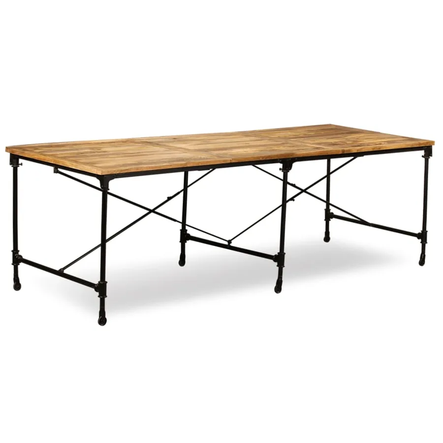 Table à manger Bois de manguier massif 240 cm - 5
